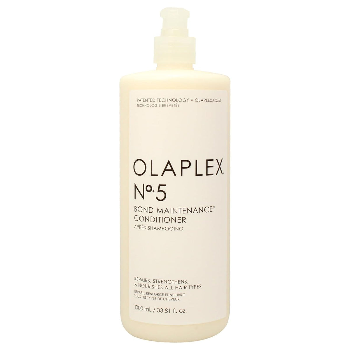 No. 5 Bond Maintenance Conditioner, Repairs, Strengthens, & Nourishes All Hair Types, Leaving Hair Feeling Soft & Adds Shine, 33.8 Fl Oz