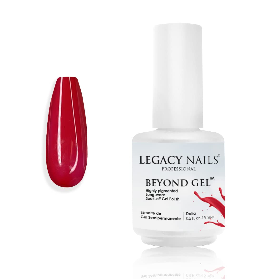 Professional Beyond Gel Soak-Off Nail Gel Polish Full Coverage Highly Pigmented Gel Nail Polish (BEYOND GEL - NATURAL 1/2 OZ)