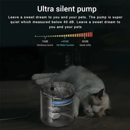 Cat Automatic Water Dispenser Circulating Filter Constant Temperature Pet Drinking Fountain Mute Cat and Dog Water Feeding Cat Daily Necessities