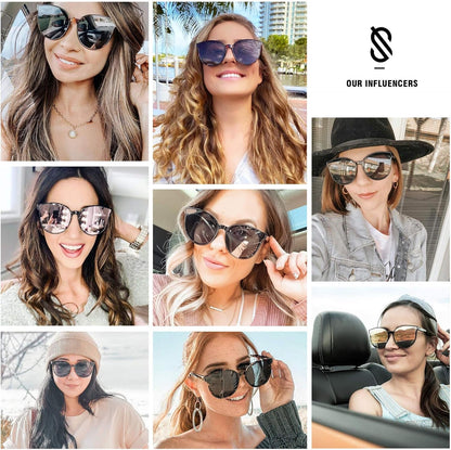 Oversized round Sunglasses for Women and Men