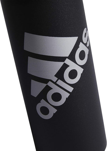 600 ML (20 Oz) Metal Water Bottle, Hot/Cold Double-Walled Insulated 18/8 Stainless Steel, Black/Silver Metallic, One Size