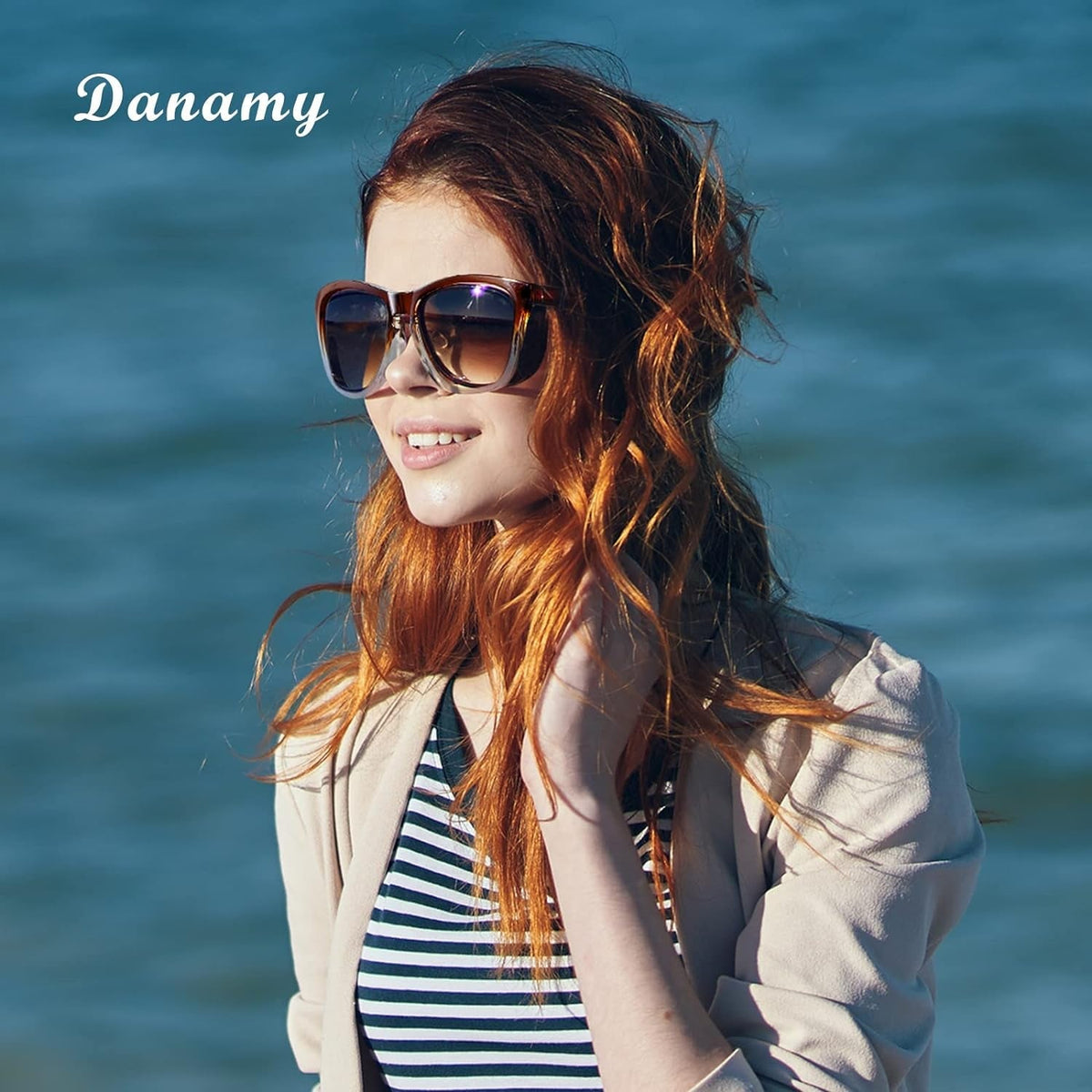 Sunglasses Womens Polarized Sunglasses for Women Trendy Designer Mirrored Sunglasses UV400 Protection Sun Glasses
