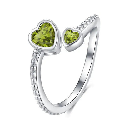 Rings for Women Fashion jewelry Birthstone rings Daily Casual Retro Adjustable ring Birthday gifts