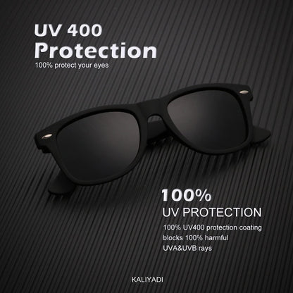 Polarized Sunglasses for Men and Women Matte Finish Sun Glasses Color Mirror Lens UV Blocking (3 Pack)