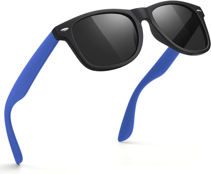 Sunglasses Men Polarized Sunglasses for Mens and Womens,Black Retro Sun Glasses Driving Fishing UV Protection