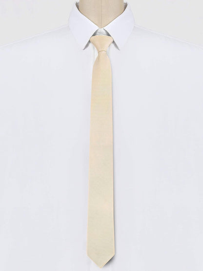 Men'S Skinny Pretied Solid Color Zipper Ties Neck Adjustable Strap Wedding Groom Tie