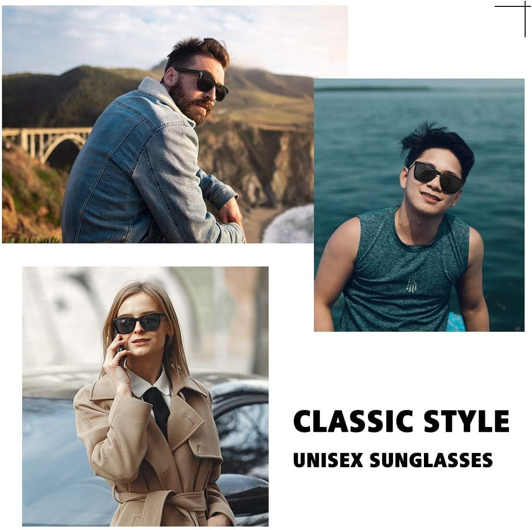 Polarized Sunglasses for Women Men Trendy Classic Retro Designer Style