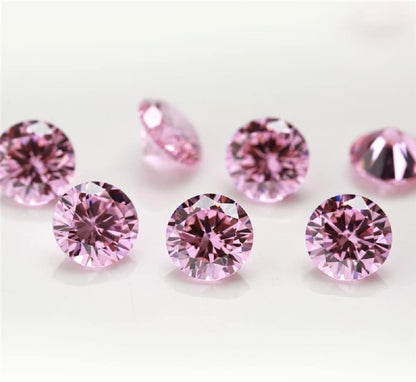 Round Cut 5A Cubic Zirconia Stone Mix 15 Colors Loose CZ Stones Synthetic Gemstone for Jewelry Making