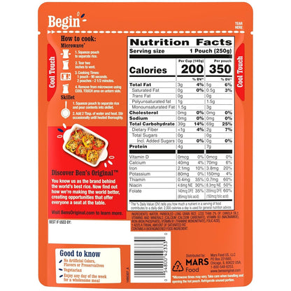 Ready Rice Long Grain White Rice, 8.8 Oz Pouch
