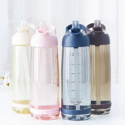 550/800/1000Ml Water Bottle with Straw, Portable Sports Shaking Bottle, Fitness Bottle, Children's Bottle, Baby Bottle