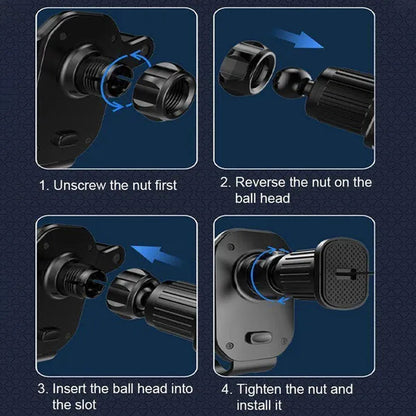 SEAMETAL 1Pc Air Vent Car Phone Holder 360 Rotation Navigation GPS Holder Car Air Outlet Clip Phone Support Bracket