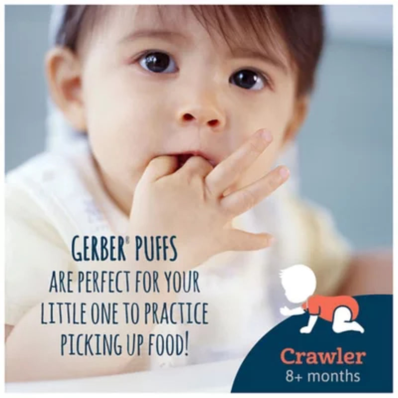 Gerber Grain & Grow Cereal Snack Puffs, Variety Pack, 1.48 Oz., 8 Ct.