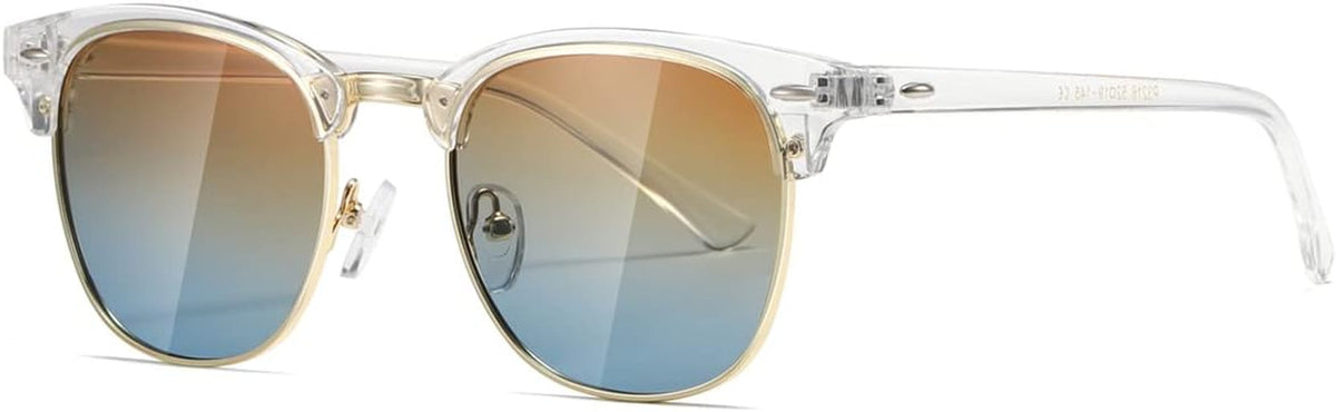 Polarized Sunglasses For Women And Men Semi Rimless Frame Retro Sun Glasses AE0369