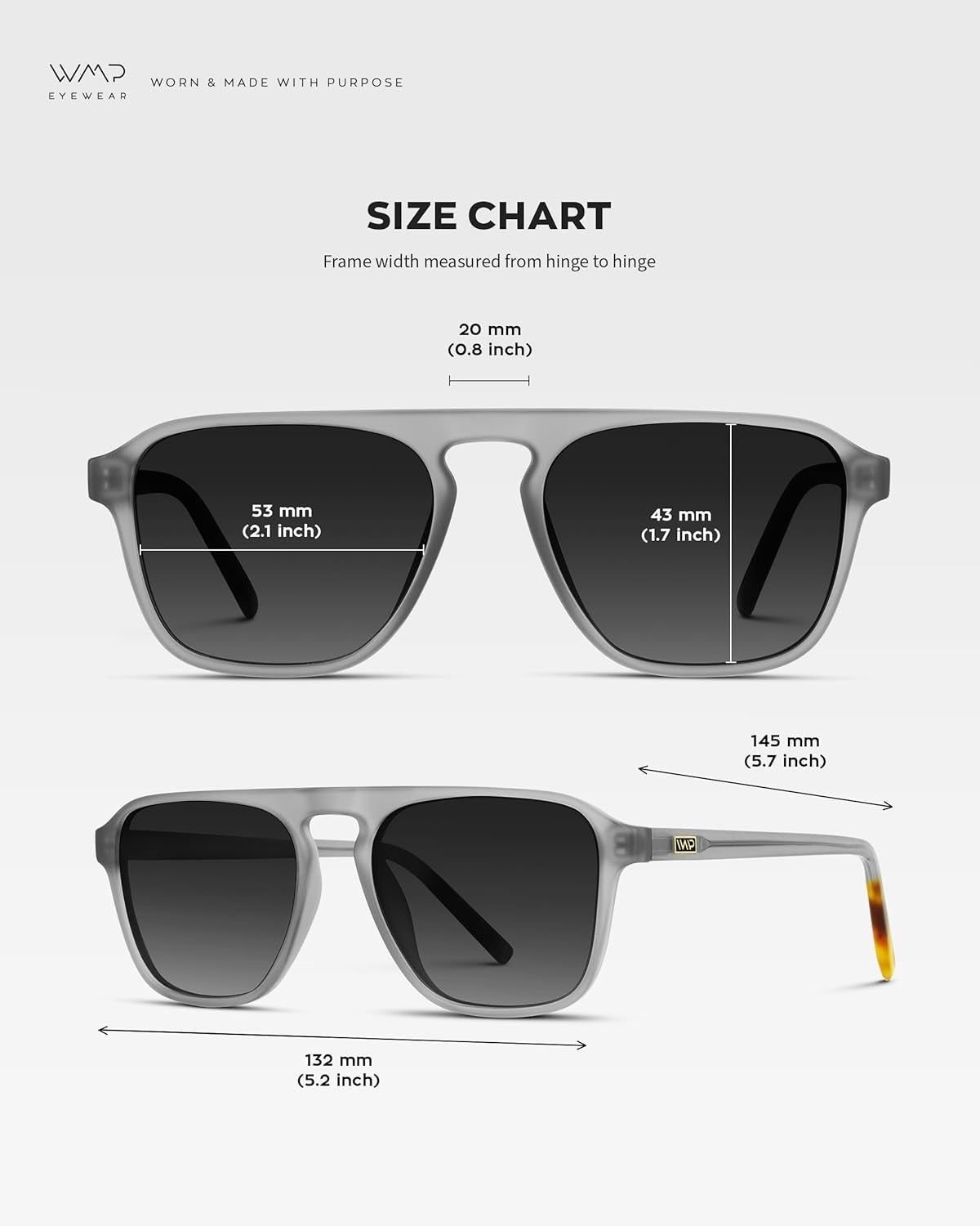 Polarized Modern Aviator One-Bridge Square Mens Sunglasses