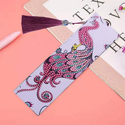 20 Types New Diy Leather Book Marks Special Shaped Diamond Painting Tassel Bookmarks Crafts Gifts For Christmas