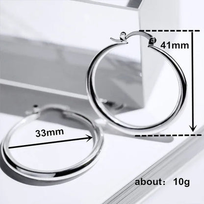 Women's Fashion 18K Gold Earrings Hoop Earrings For Women Jewelry  Party Wedding Engagement Christmas Jewelry Gifts