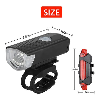 Newest Bike Light USB Rechargeable 300 Lumens Bicycle Lamp Front Headlight Flashlight Bicycle Light Bicycle Accessories