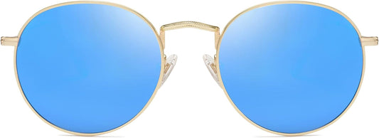 Small round Polarized Sunglasses for Women Men Classic Vintage Retro Shades UV400
