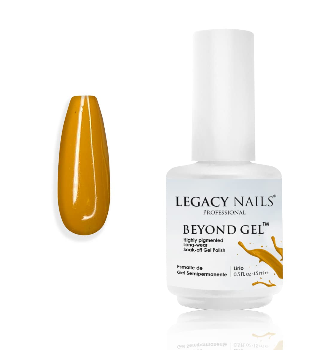Professional Beyond Gel Soak-Off Nail Gel Polish Full Coverage Highly Pigmented Gel Nail Polish (BEYOND GEL - BEIGE 1/2 OZ)