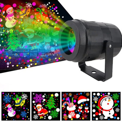 LED Christmas Projector Lights 16-Patterns Outdoor Holiday Decorations Led Projector Lights Waterproof Xmas Snowflake Snow Light Party Garden Laser Projection Lamp,Christmas Halloween Projector,laser Light Projector