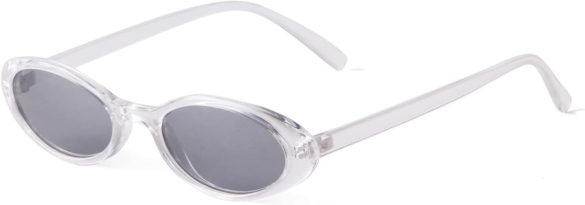 Trendy Oval Sunglasses Women 90’s Vintage Sun Glasses Fashion Tinted Glasses UV400 Protection