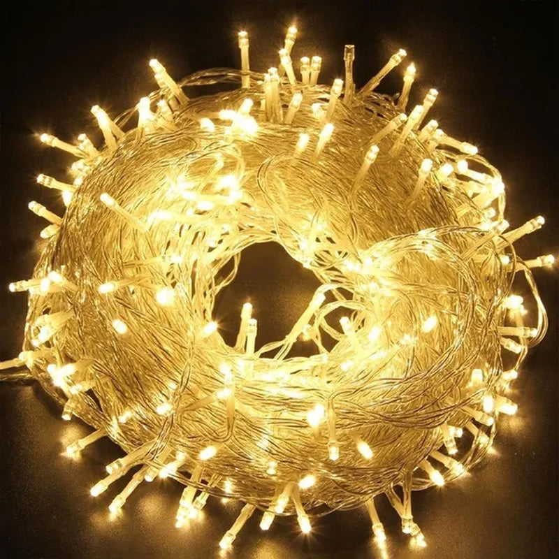 AC220V Chirstmas String Light 100 200 300 500 LEDS Fairy LED String Light Outdoor Waterproof 10M 20M 30M 50M String Light For Xmas Wedding Christmas Party Holiday