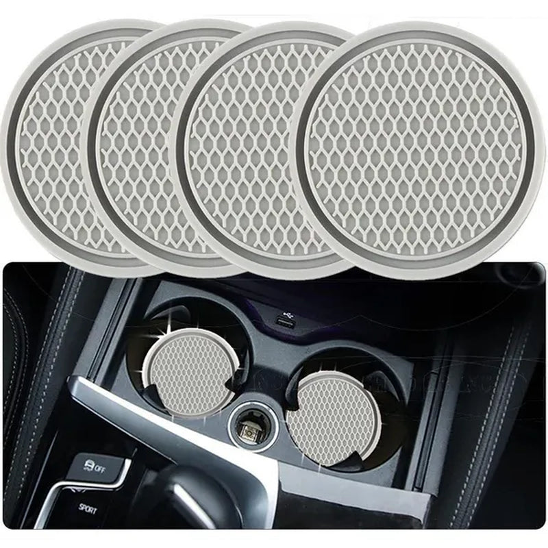 Car Interior With Car Cup Coaster - Anti-Slip & Universal Car Accessories
