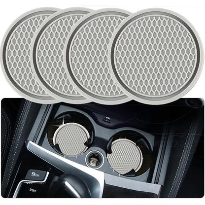 Car Interior With Car Cup Coaster - Anti-Slip & Universal Car Accessories