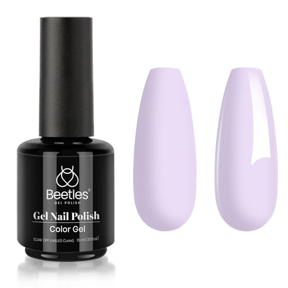 beetles Gel Nail Polish, 1Pcs 0.5Oz 15ml Sheer Pink Gel Polish,Light Nude Nail Gel Neutral Soak off Uv Led Lamp Needed Manicure for Home Salon Nail Art DIY, Spring Gel for Girls, 2024 New Trend