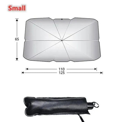 Car Sun Shade Protector Parasol Auto Front Window Sunshade Covers Car Sun Protector Interior Windshield Protection Accessories (Free Umbrella Bag)