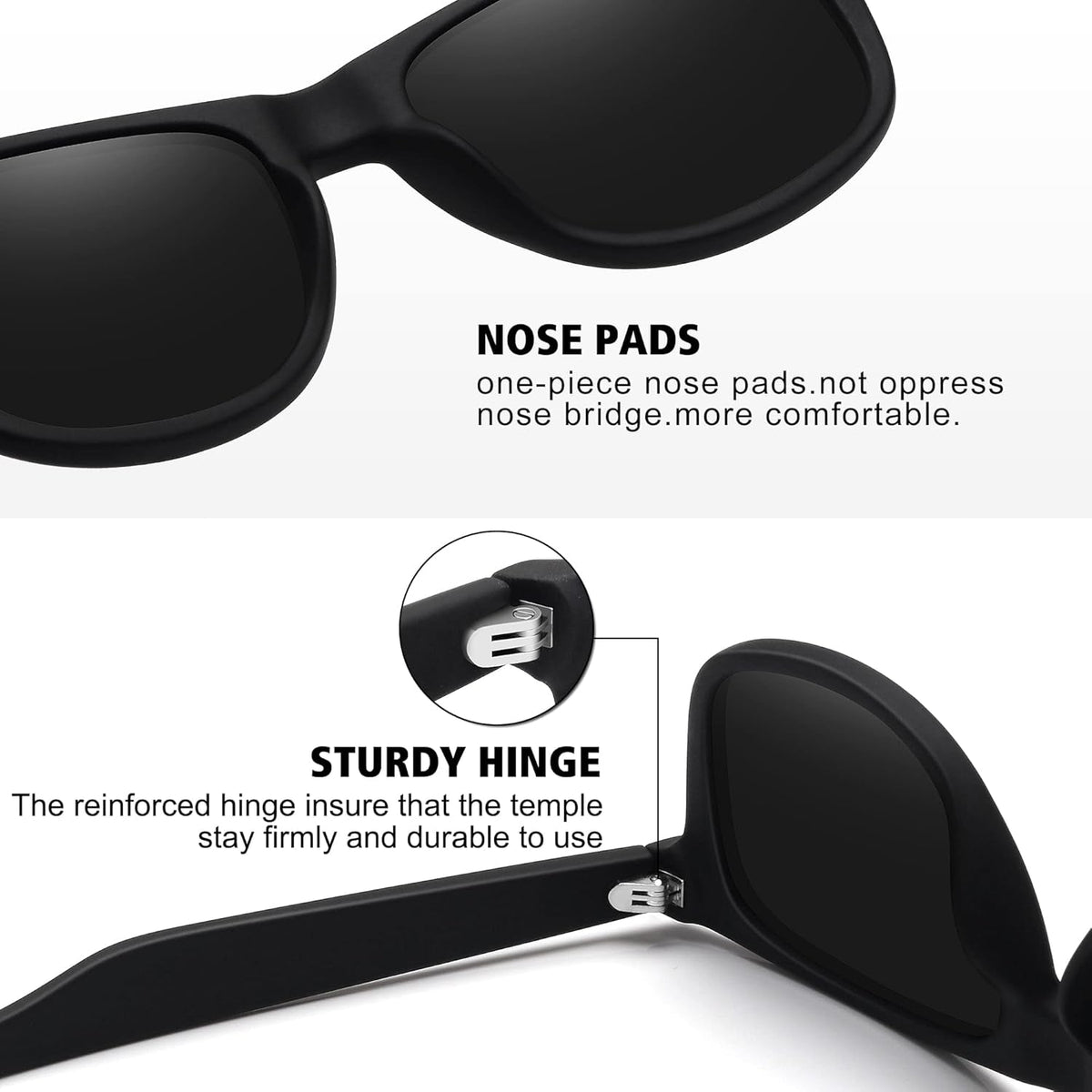 Polarized Sunglasses for Men Women Classic Retro Sun Glasses for Driving UV Protection
