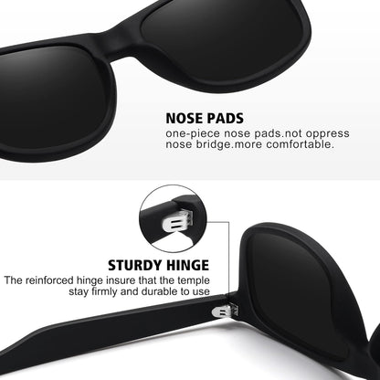 Polarized Sunglasses for Men Women Classic Retro Sun Glasses for Driving UV Protection
