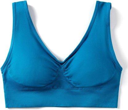 Women'S 3 Pack Seamless Comfortable Sports Bra with Removable Pads