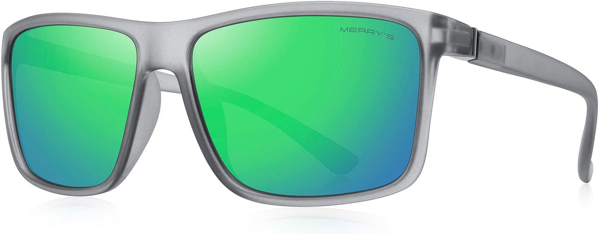 Rectangular Polarized Sports Sunglasses for Men Women Cycling Driving Fishing UV400 Protection S8225