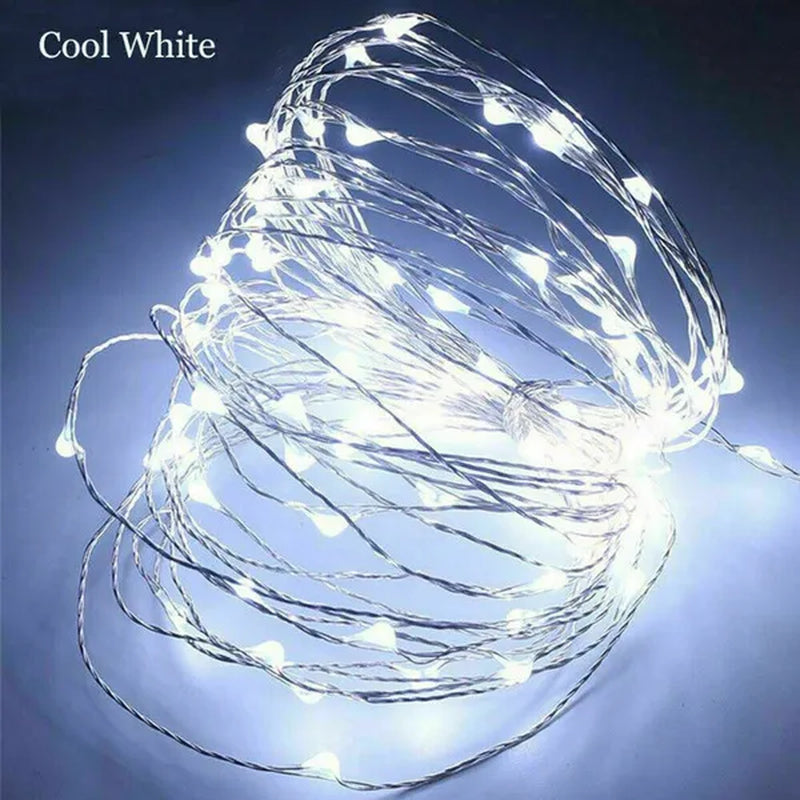 2020 1M - 10M LED Fairy String Lights Fairy Light Battery Operated For Christmas Xmas Party Home Decor LED Strings & Decoration Lights