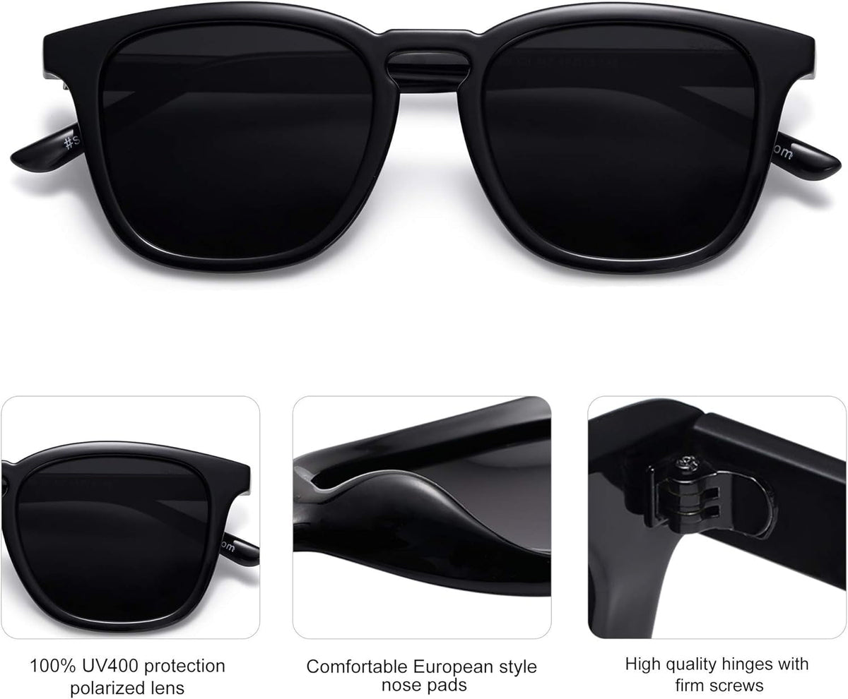 Polarized Sunglasses for Women Men Classic Vintage Style Shades