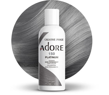 Semi Permanent Hair Color - Vegan and Cruelty-Free Silver Hair Dye - 4 Fl Oz - 150 Platinum (Pack of 1)
