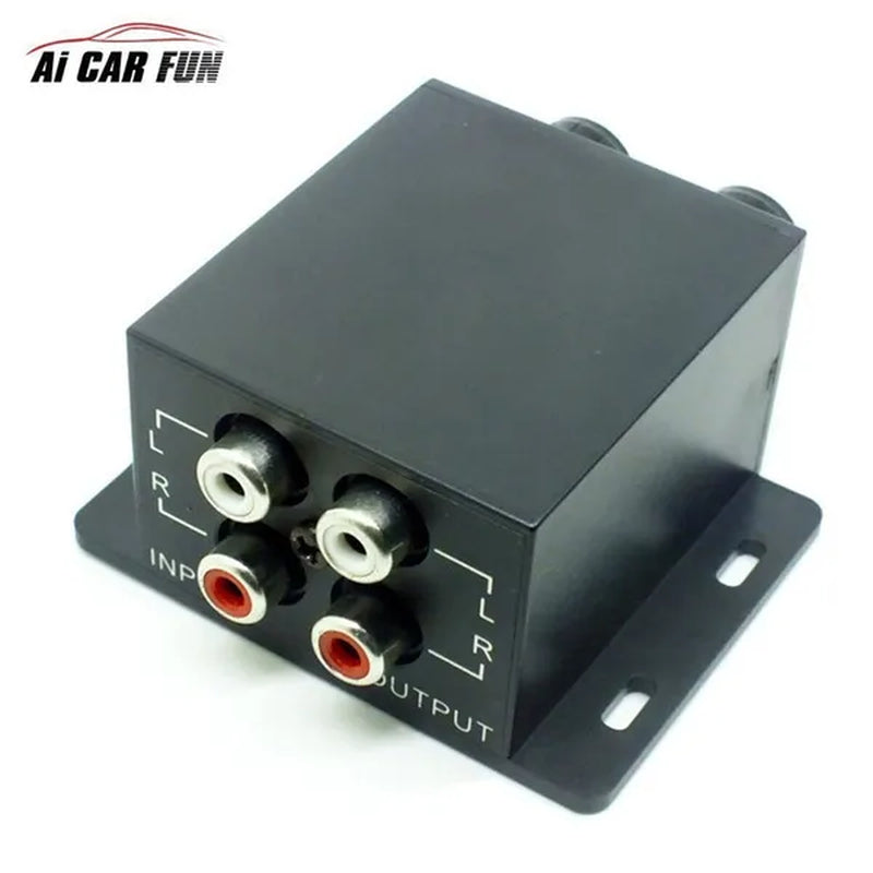 Car Amplifier Audio Regulator Bass Subwoofer Equalizer Crossover Controller RCA Adjust Line Level Volume