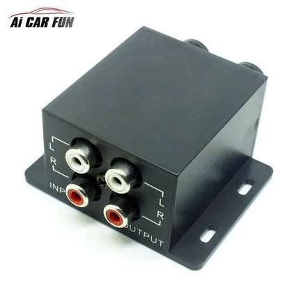 Car Amplifier Audio Regulator Bass Subwoofer Equalizer Crossover Controller RCA Adjust Line Level Volume