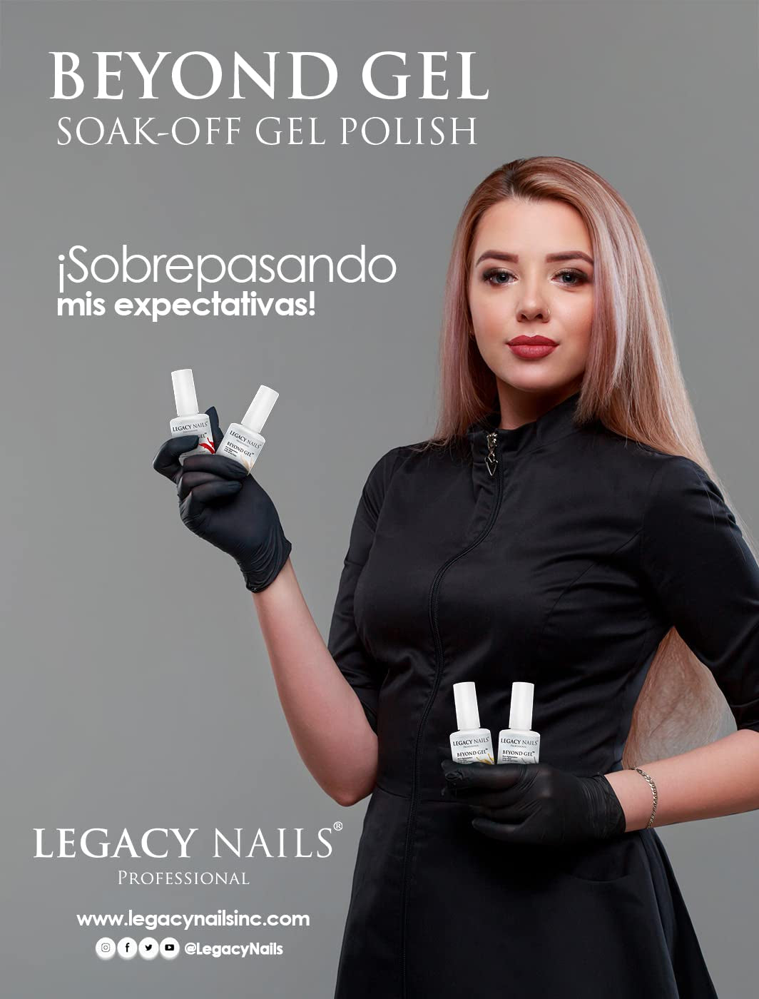 Professional Beyond Gel Soak-Off Nail Gel Polish Full Coverage Highly Pigmented Gel Nail Polish (BEYOND GEL - NATURAL 1/2 OZ)