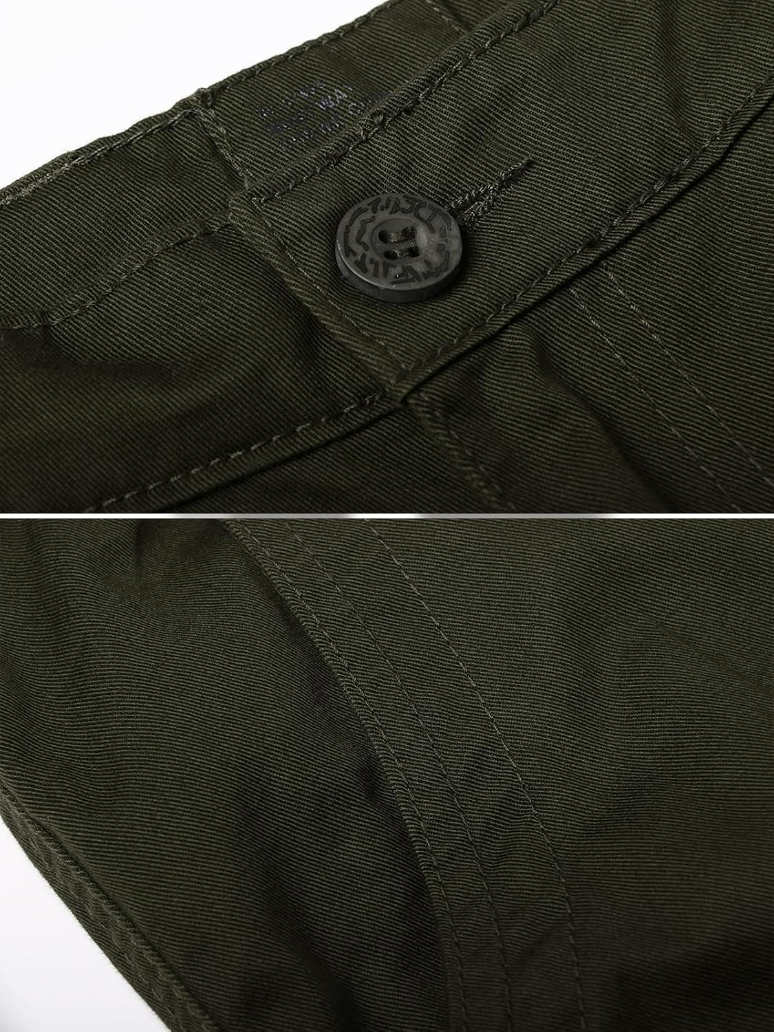 Men'S Cotton Casual Cargo Work Pants Baggy Camo Tactical Combat Trousers with 8 Pockets (No Belt)