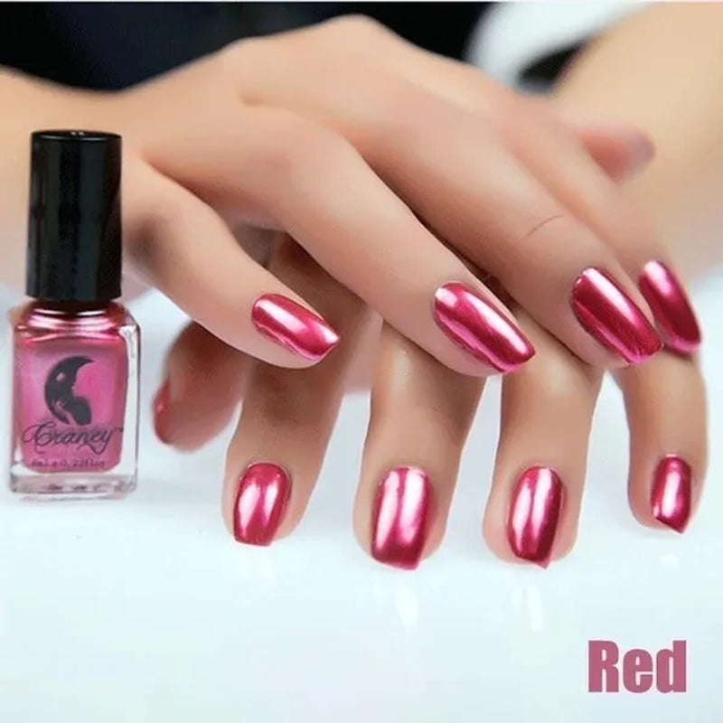 2020 Fashion New Metallics Nail Polish Mirror Nail Polish For Women Girl As Makeup Tool