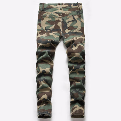 Boy'S Skinny Fit Ripped Destroyed Distressed Stretch Slim Jeans Pants