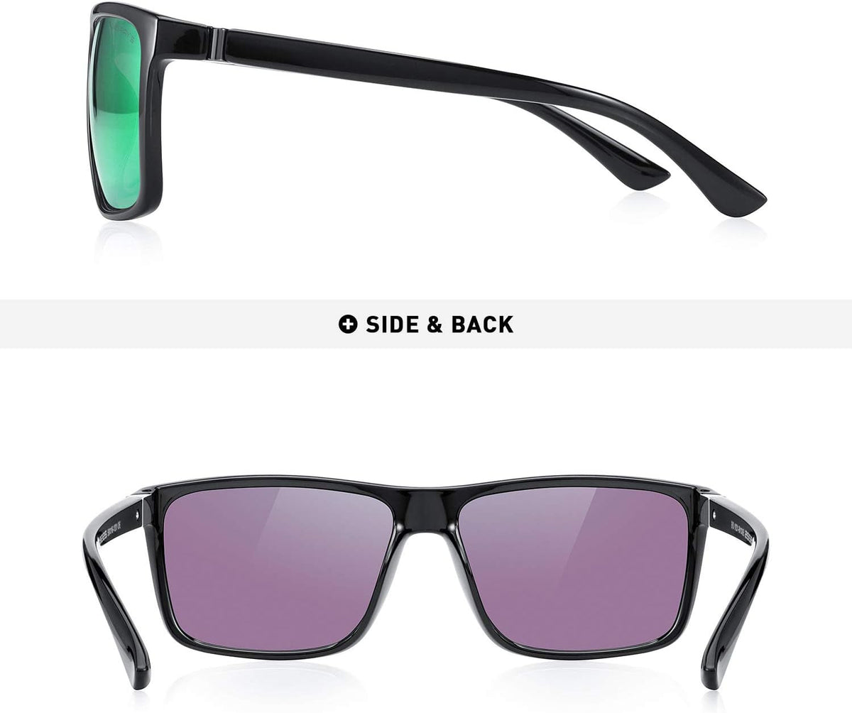 Rectangular Polarized Sports Sunglasses for Men Women Cycling Driving Fishing UV400 Protection S8225