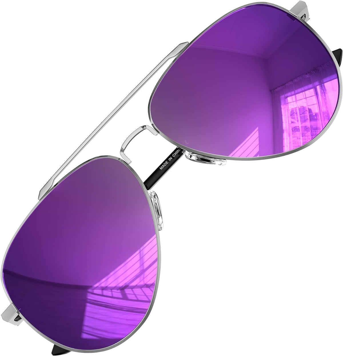 Aviator Sunglasses for Men Women Polarized Driving Classic Shades - UV 400 Protection with Accessories 60MM