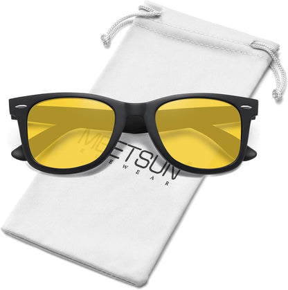 Polarized Sunglasses for Women Men Classic Retro Square Frame Driving Trendy Sun Glasses UV Protection
