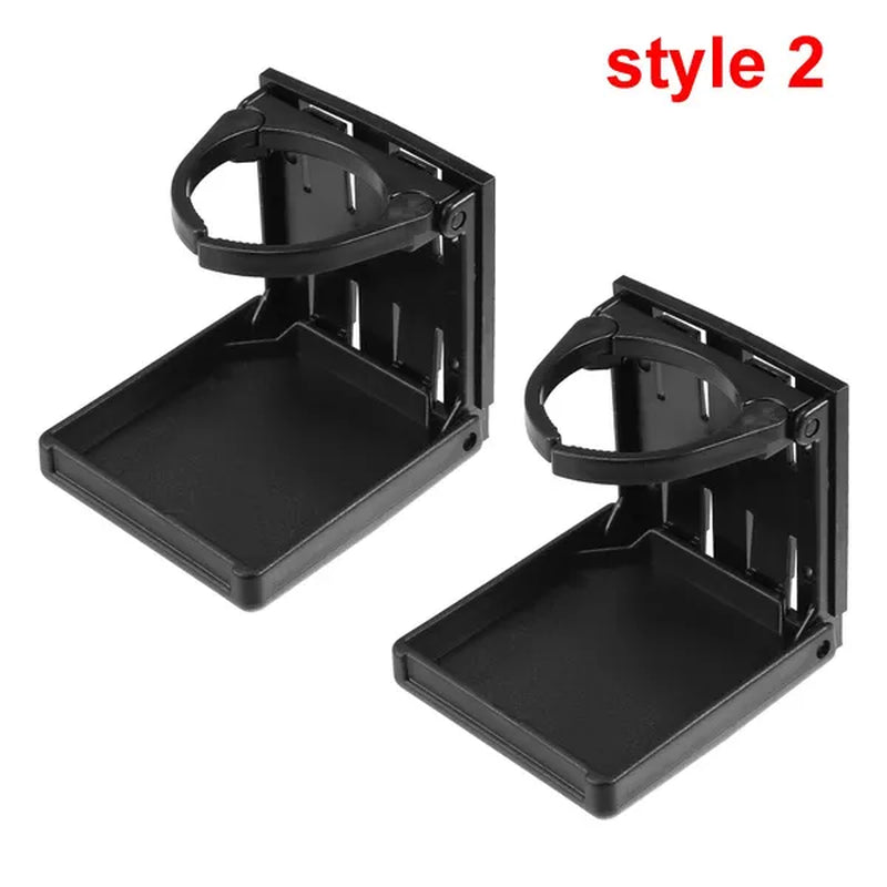 1/2PCS Cup Drink Holder Folding Car Cup Holder Water Bottle Holder Front Cup Holder Stand for Car Boat Truck Yacht SUV RV Van Cup Tray