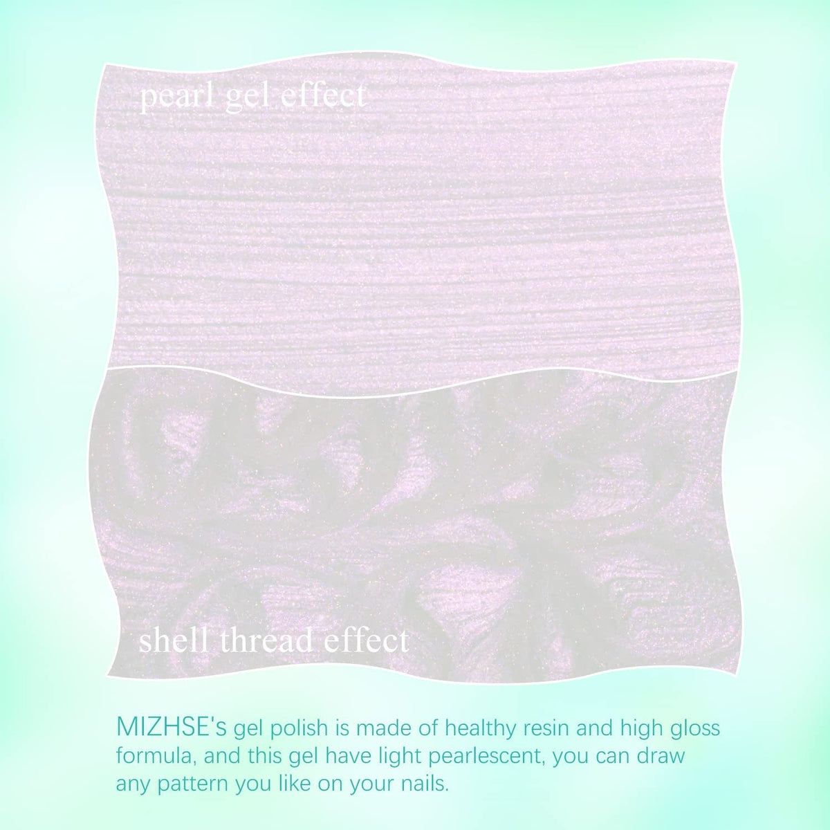 Pearl White Gel Nail Polish Mermaid Shimmer Glitter Drawing Gel Polish Shell Thread UV LED Nail Gel Polish For Home DIY Nail Salon