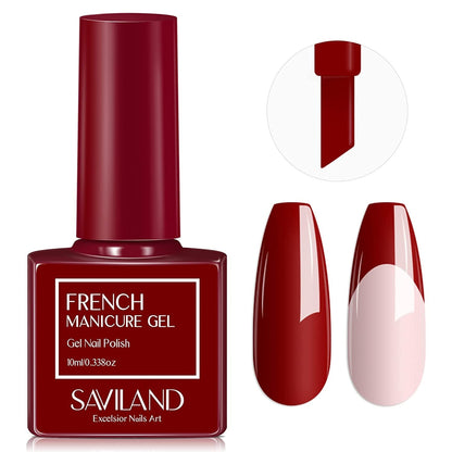 French Gel Nail Polish - 1PC 10ML Blue Gel Polish U V LED Soak Off Gel Quick French Manicure Gel Polish Nail Salon DIY Home for Starters Professionals Party