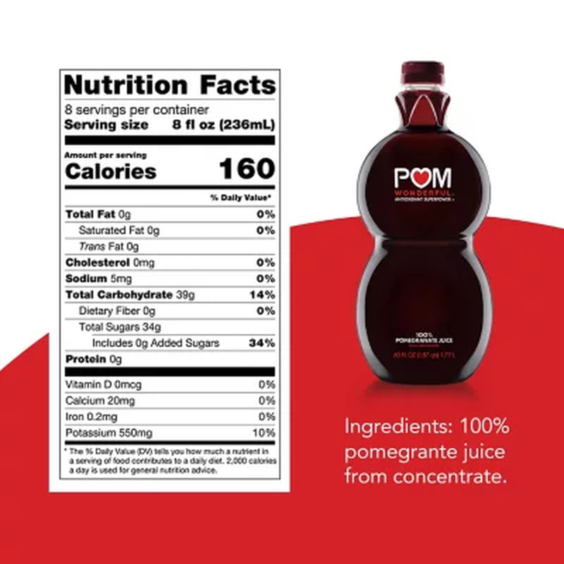 POM Wonderful 100% Pomegranate Juice, 60 Fl. Oz.